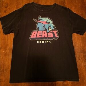 Mr Beast Gaming Black Kids T-Shirt